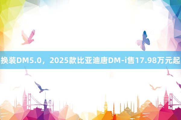 换装DM5.0，2025款比亚迪唐DM-i售17.98万元起